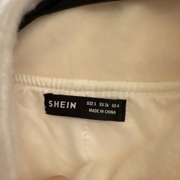 SHEIN Cream Teddy Jacket - Picture 2 of 3